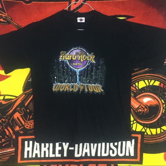 Hard Rock Cafe Other - Hard Rock Hotel World Tour Shirt Metal Rock Black